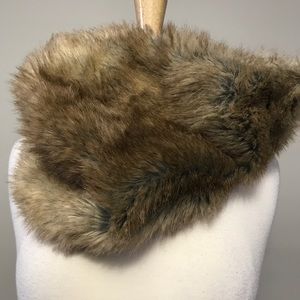 Indigo Faux Fur Snood